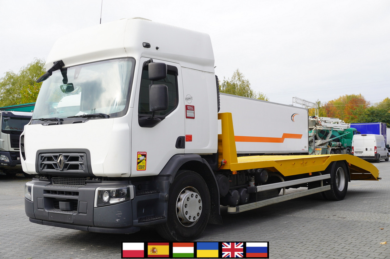 RENAULT D19 Wide Glob / 7.8 m NEW tow truck / 280 tho. km - Araba taşıyıcı kamyon: fotoğraf 1 RENAULT D19 Wide Glob / 7.8 m NEW tow truck / 280 tho. km - Araba taşıyıcı kamyon: fotoğraf 1