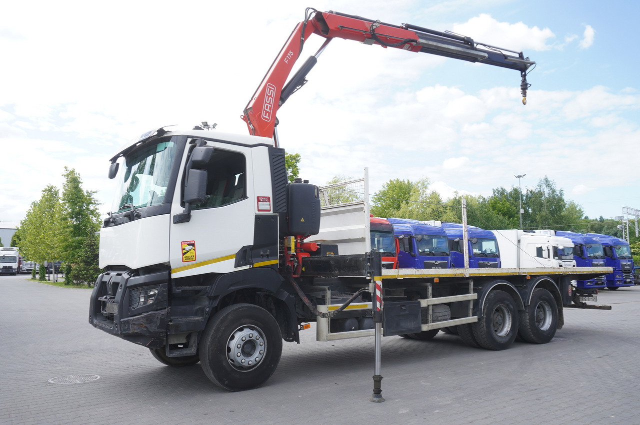 Vinçli kamyon RENAULT K380 6x4 / FASSI F175 crane 7.85 t / 120 thousand km!: fotoğraf 9