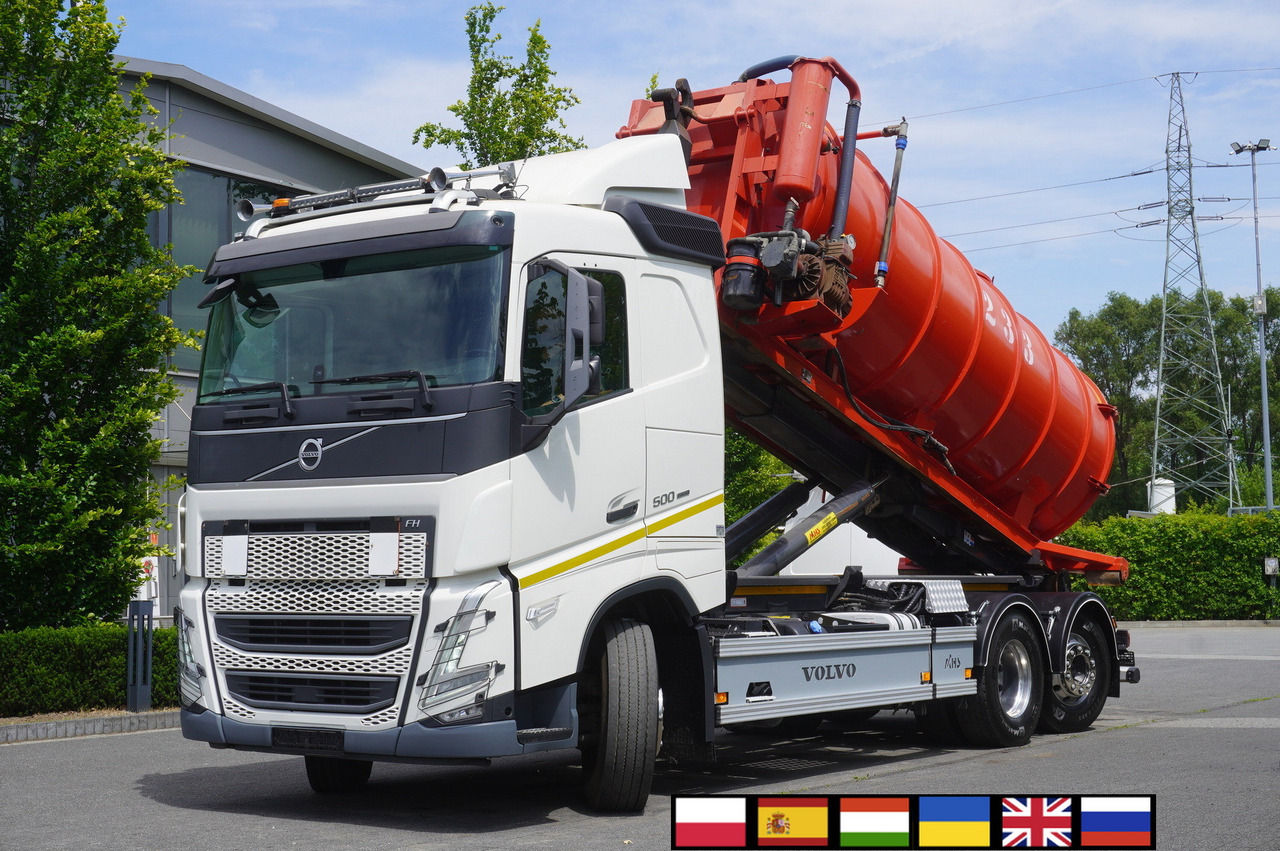 VOLVO Volvo FH 500 / Septic barrel 13000 l / Hook lift 21 t / 2022 / 3rd axle steered / 2 units - Sıvı gübre tankeri: fotoğraf 1 VOLVO Volvo FH 500 / Septic barrel 13000 l / Hook lift 21 t / 2022 / 3rd axle steered / 2 units - Sıvı gübre tankeri: fotoğraf 1