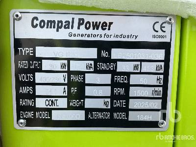 COMPAL VG-R30 41 kVA (Unused) - Elektrikli jeneratör: fotoğraf 5 COMPAL VG-R30 41 kVA (Unused) - Elektrikli jeneratör: fotoğraf 5