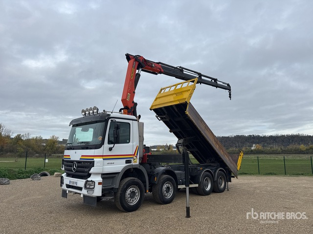 2006 Mercedes-Benz Actros 4154 2006 Palfinger PK27002 8500 kg ... Dump Truck with Crane - Damperli kamyon: fotoğraf 1 2006 Mercedes-Benz Actros 4154 2006 Palfinger PK27002 8500 kg ... Dump Truck with Crane - Damperli kamyon: fotoğraf 1