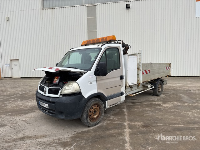 2006 Renault Master dCi 120 2014 HMF 152T2 12V 830 kg on 4x ... Dump Truck with Crane - Damperli kamyon: fotoğraf 1 2006 Renault Master dCi 120 2014 HMF 152T2 12V 830 kg on 4x ... Dump Truck with Crane - Damperli kamyon: fotoğraf 1