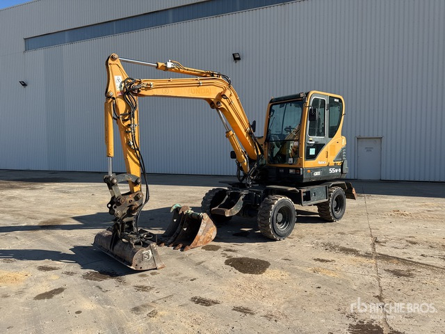 Hyundai R55W9 Pelle hydraulique sur roues - Tekerlekli ekskavatör: fotoğraf 1 Hyundai R55W9 Pelle hydraulique sur roues - Tekerlekli ekskavatör: fotoğraf 1