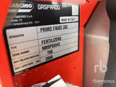 MASCHIO GASPARDO PRIMO EWICE 332 (Unused) - Gübre serpme makinesi: fotoğraf 5 MASCHIO GASPARDO PRIMO EWICE 332 (Unused) - Gübre serpme makinesi: fotoğraf 5