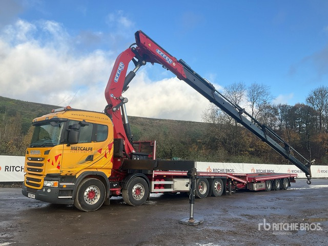 2013 Scania R480LB Effer 685/5S Crane - Beavertail T/A Sleeper Truck Tractor - Sal/ Açık kasa kamyon: fotoğraf 3 2013 Scania R480LB Effer 685/5S Crane - Beavertail T/A Sleeper Truck Tractor - Sal/ Açık kasa kamyon: fotoğraf 3