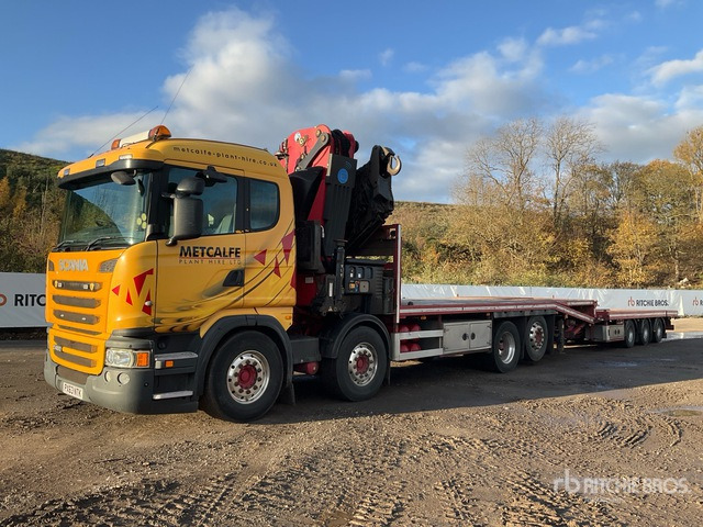 2013 Scania R480LB Effer 685/5S Crane - Beavertail T/A Sleeper Truck Tractor - Sal/ Açık kasa kamyon: fotoğraf 1 2013 Scania R480LB Effer 685/5S Crane - Beavertail T/A Sleeper Truck Tractor - Sal/ Açık kasa kamyon: fotoğraf 1
