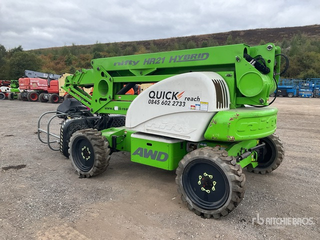 2016 Nifty HR21 4WD Hybrid (Inoperable) Articulating Boom Lift - Eklemli platform: fotoğraf 4 2016 Nifty HR21 4WD Hybrid (Inoperable) Articulating Boom Lift - Eklemli platform: fotoğraf 4