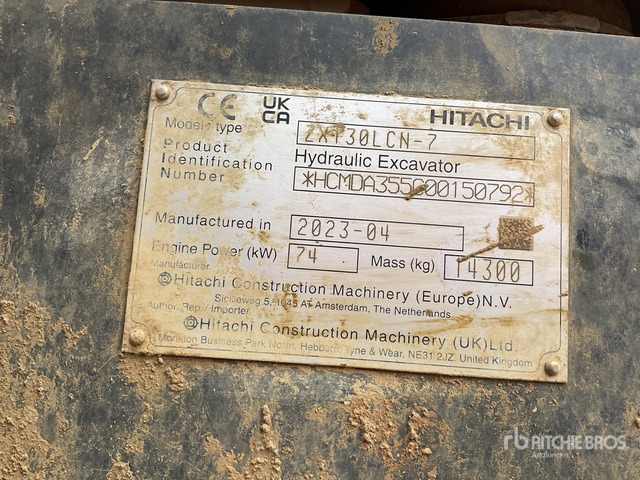 2023 Hitachi ZX130LCN-7 Tracked Excavator - Paletli ekskavatör: fotoğraf 1 2023 Hitachi ZX130LCN-7 Tracked Excavator - Paletli ekskavatör: fotoğraf 1