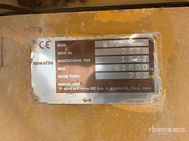 1997 Komatsu HD785-3 Haul Truck - Rijit kamyonu: fotoğraf 5 1997 Komatsu HD785-3 Haul Truck - Rijit kamyonu: fotoğraf 5