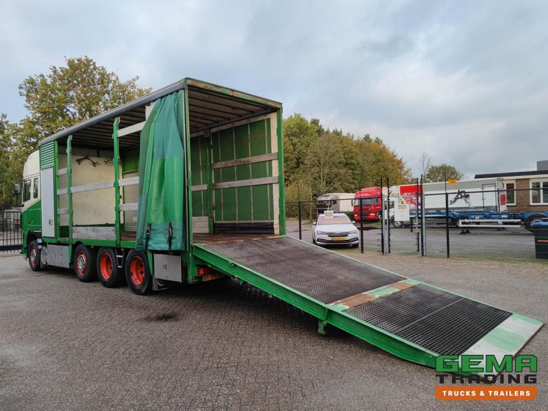 DAF FAK XF95.430 8x2 SuperSpaceCab Euro3 - CurtainSider 7.31m + Ramp 16T - MachineTransporter - 6 Persons  (V558) - Araba taşıyıcı kamyon: fotoğraf 2 DAF FAK XF95.430 8x2 SuperSpaceCab Euro3 - CurtainSider 7.31m + Ramp 16T - MachineTransporter - 6 Persons  (V558) - Araba taşıyıcı kamyon: fotoğraf 2