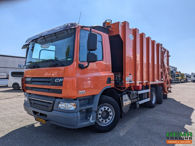 Çöp kamyonu DAF FAN CF75.250 6x2/4 Dagcabine Euro5 - MOL/VDK Pusher 2000 OB + Terberg TCA-DELW-2 - 08/2025APK: fotoğraf 1