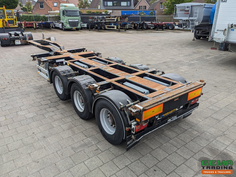 Pacton T3-010 3-Assen SAF - MULTI - Trommelremmen - LiftAs - 3x Uitschuifbaar - Konteynır taşıyıcı/ Yedek karoser dorse: fotoğraf 4 Pacton T3-010 3-Assen SAF - MULTI - Trommelremmen - LiftAs - 3x Uitschuifbaar - Konteynır taşıyıcı/ Yedek karoser dorse: fotoğraf 4