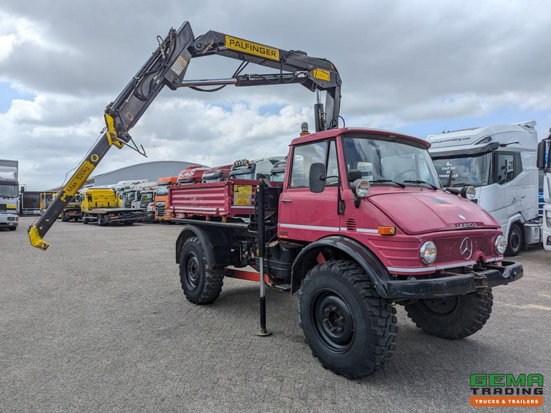 Unimog 416/U1100 4x4 - Hiab PK4600A - Open laadbak - Lier - Vangmuil/trekhaak - Mercedes Benz - Vinçli kamyon: fotoğraf 2 Unimog 416/U1100 4x4 - Hiab PK4600A - Open laadbak - Lier - Vangmuil/trekhaak - Mercedes Benz - Vinçli kamyon: fotoğraf 2