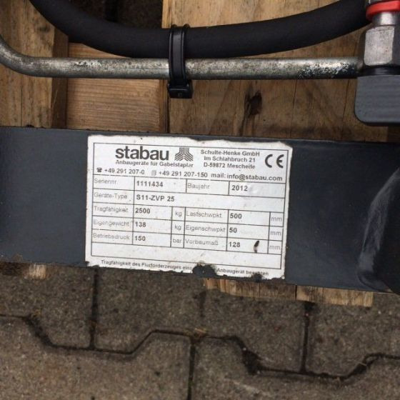 Ataşman - Malzeme taşıma ekipmanı Stabau Fork positioner: fotoğraf 1