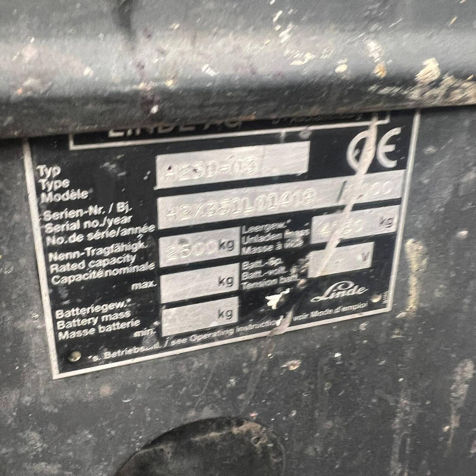 Linde H25D (351-03) - Dizel forklift: fotoğraf 5 Linde H25D (351-03) - Dizel forklift: fotoğraf 5