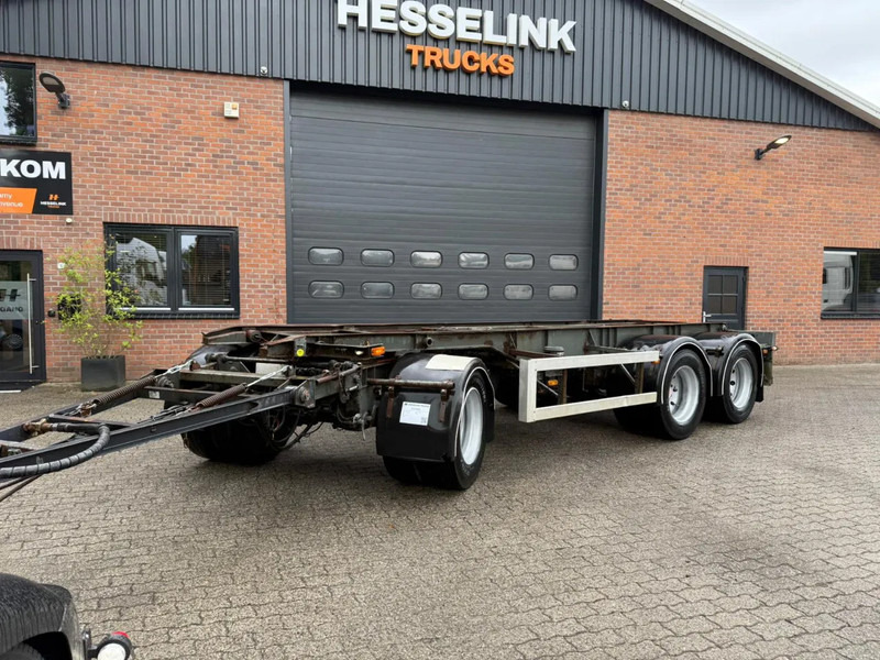 GS Meppel 28T Kiepende containeraanhangwagen! 640cm systeemlengte Centrale smering - Konteynır taşıyıcı/ Yedek karoser dorse: fotoğraf 1 GS Meppel 28T Kiepende containeraanhangwagen! 640cm systeemlengte Centrale smering - Konteynır taşıyıcı/ Yedek karoser dorse: fotoğraf 1