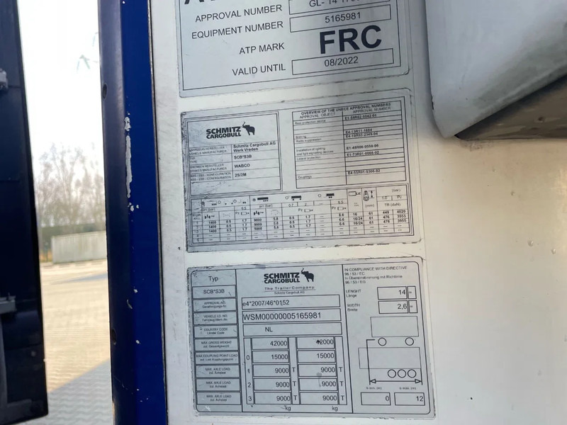 Izotermik dorse Schmitz Cargobull SKO 24 Thermo King SLX Spectrum Multi temp Dhollandia LBW 2T 270H 250B: fotoğraf 11