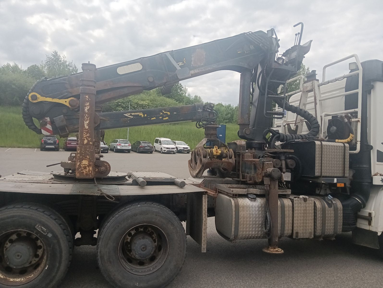 Palfinger EPSILON E250L82 Langholzkran+GLOGGER Aufbau+Anhä - Tomruk kamyonu, Vinçli kamyon: fotoğraf 4 Palfinger EPSILON E250L82 Langholzkran+GLOGGER Aufbau+Anhä - Tomruk kamyonu, Vinçli kamyon: fotoğraf 4