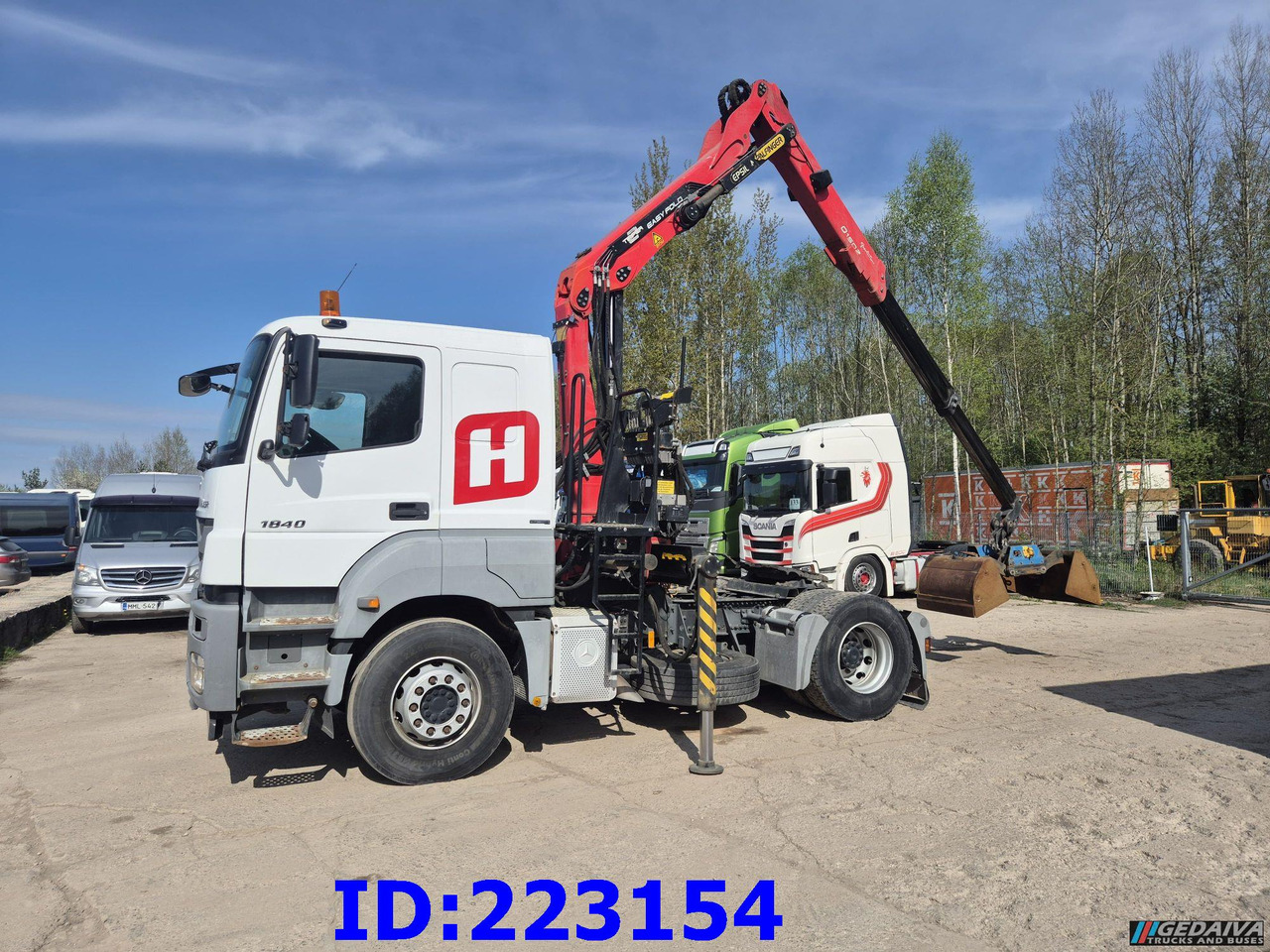 MERCEDES-BENZ Axor 1840 + Crane Epsilon Palfinger PZR601GA - Çekici: fotoğraf 1 MERCEDES-BENZ Axor 1840 + Crane Epsilon Palfinger PZR601GA - Çekici: fotoğraf 1