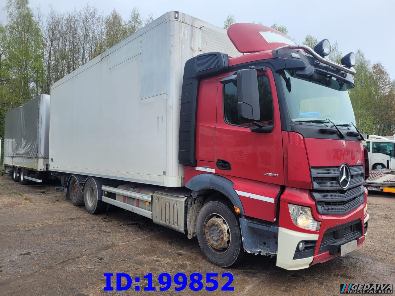 MERCEDES-BENZ Actros 2551 6x2 Euro5 + tilt trailer - Kapalı kasa kamyon: fotoğraf 1 MERCEDES-BENZ Actros 2551 6x2 Euro5 + tilt trailer - Kapalı kasa kamyon: fotoğraf 1