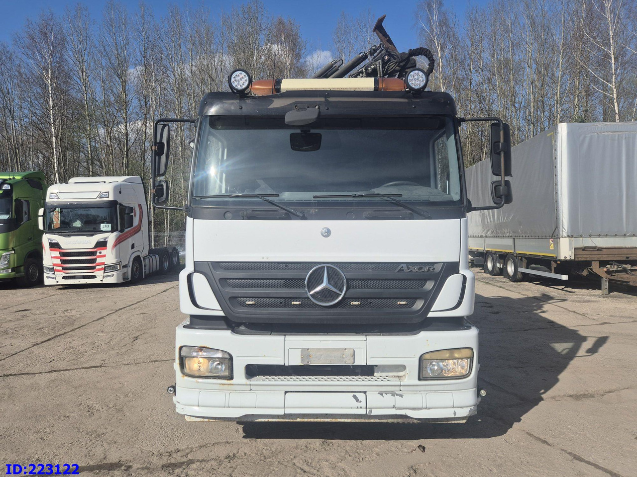 MERCEDES-BENZ Axor 2533 6x2 + Atlas 332.3E Crane - Damperli kamyon: fotoğraf 2 MERCEDES-BENZ Axor 2533 6x2 + Atlas 332.3E Crane - Damperli kamyon: fotoğraf 2