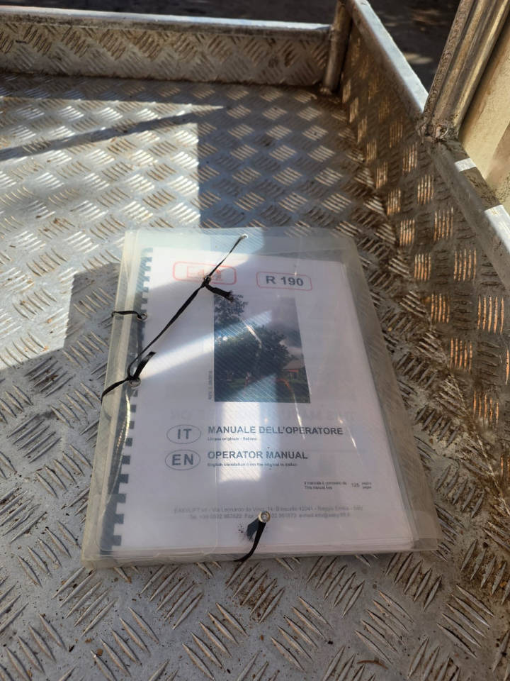 Örümcek platform EASY LIFT R 190: fotoğraf 8 Örümcek platform EASY LIFT R 190: fotoğraf 8