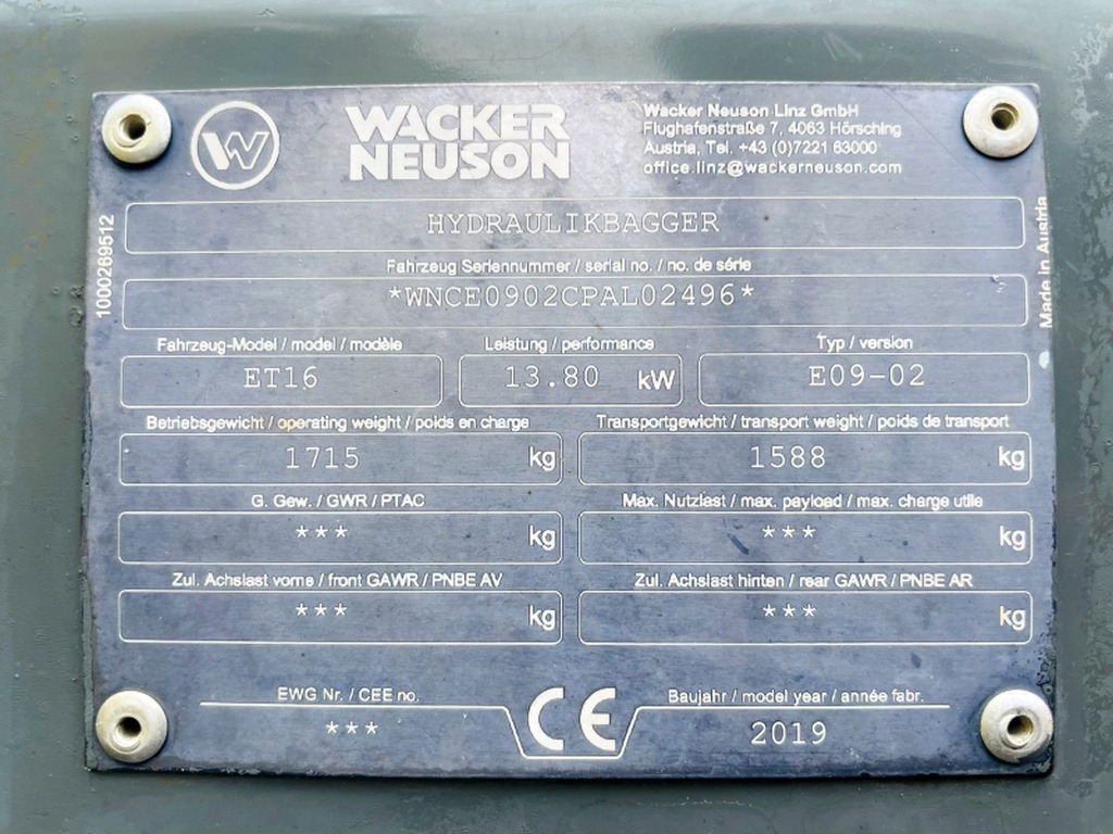 Neuson ET16 (4033) - Mini ekskavatör: fotoğraf 3 Neuson ET16 (4033) - Mini ekskavatör: fotoğraf 3