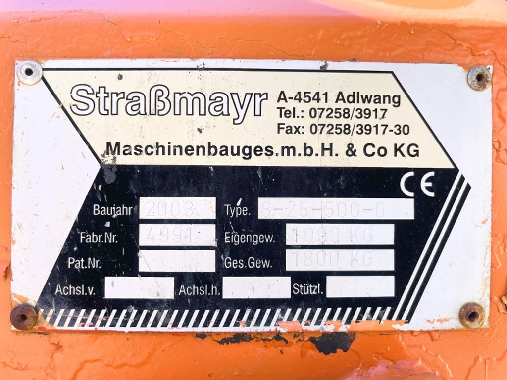 Strassmayr S-25-500G (4055) - Asfalt distribütörü: fotoğraf 4 Strassmayr S-25-500G (4055) - Asfalt distribütörü: fotoğraf 4