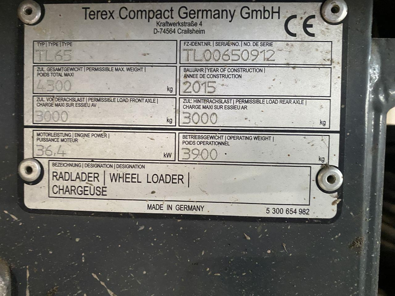 Terex TL65 - Belden kırmalı yükleyici: fotoğraf 5 Terex TL65 - Belden kırmalı yükleyici: fotoğraf 5