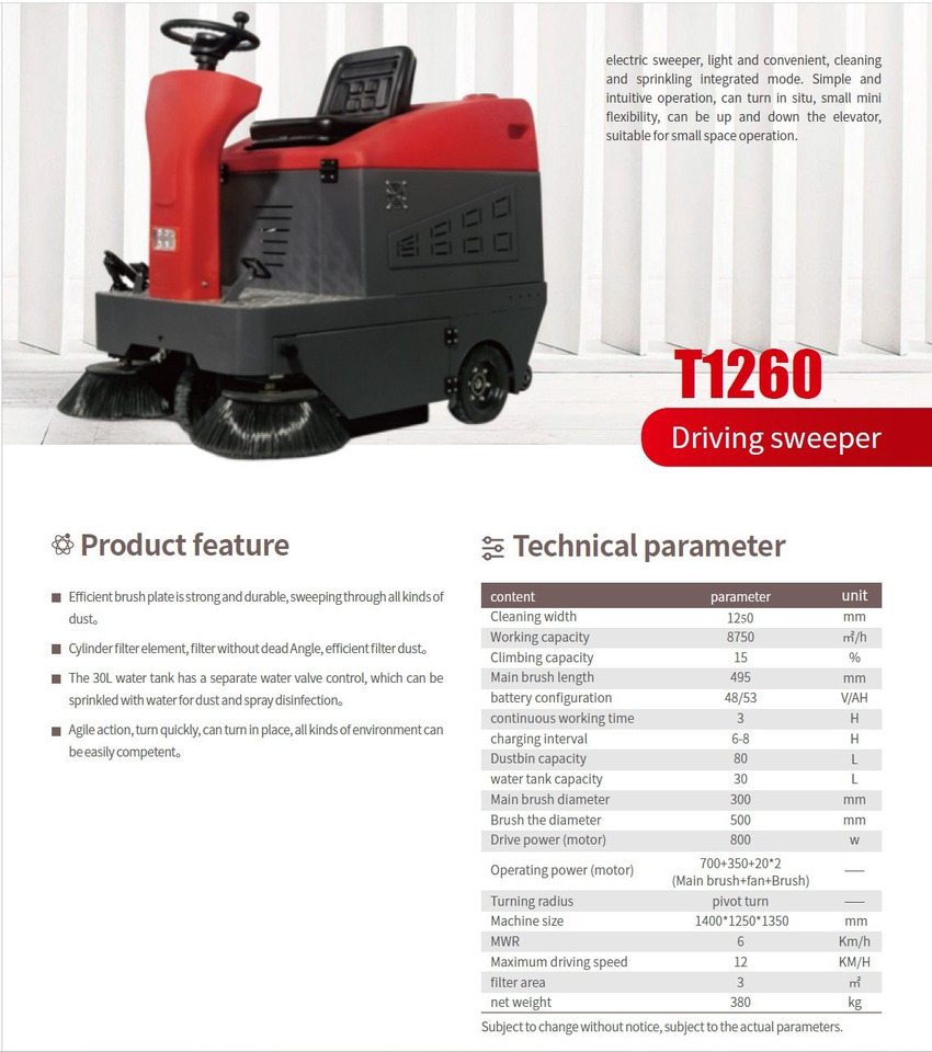 EP T1260 - Yer süpürme makinası: fotoğraf 5 EP T1260 - Yer süpürme makinası: fotoğraf 5
