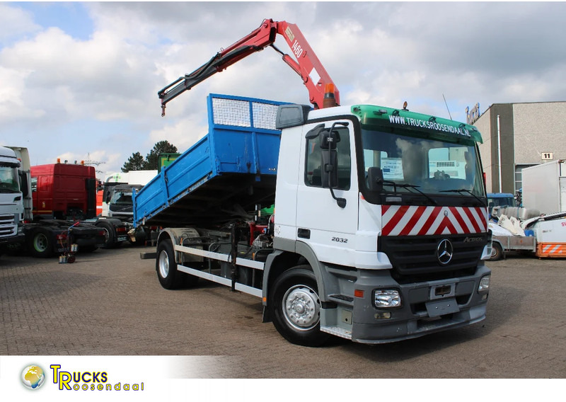 Mercedes-Benz Actros 2032 + HMF 1460 + Tipper + Steel Steel - Damperli kamyon: fotoğraf 1 Mercedes-Benz Actros 2032 + HMF 1460 + Tipper + Steel Steel - Damperli kamyon: fotoğraf 1