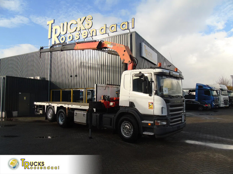 Scania P 420 + PALFINGER 32080 + STEERING + 6X2 - Vinçli kamyon: fotoğraf 1 Scania P 420 + PALFINGER 32080 + STEERING + 6X2 - Vinçli kamyon: fotoğraf 1