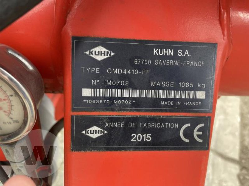 Kuhn GMD 4410 - Çayır biçme makinesi: fotoğraf 4 Kuhn GMD 4410 - Çayır biçme makinesi: fotoğraf 4