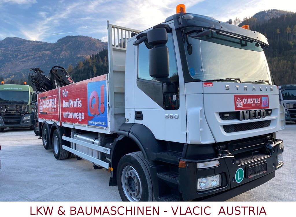 Iveco Stralis 360 Kran HIAB 166 4xHydr. Ladung 6,20m - Sal/ Açık kasa kamyon, Vinçli kamyon: fotoğraf 2 Iveco Stralis 360 Kran HIAB 166 4xHydr. Ladung 6,20m - Sal/ Açık kasa kamyon, Vinçli kamyon: fotoğraf 2