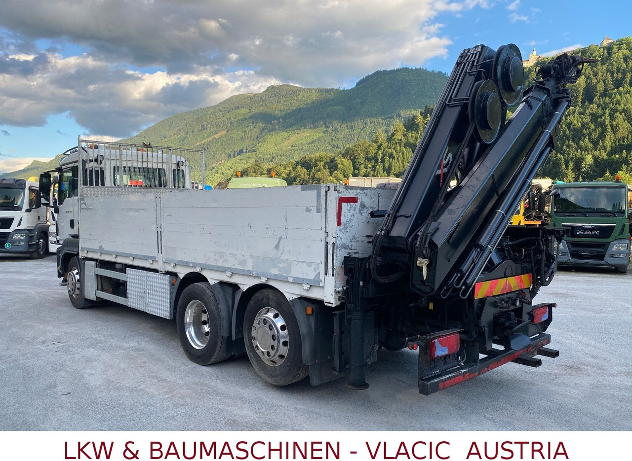 MAN 26.440 mit Kran HIAB 166 5XHydraulikauschub - Sal/ Açık kasa kamyon, Vinçli kamyon: fotoğraf 5 MAN 26.440 mit Kran HIAB 166 5XHydraulikauschub - Sal/ Açık kasa kamyon, Vinçli kamyon: fotoğraf 5