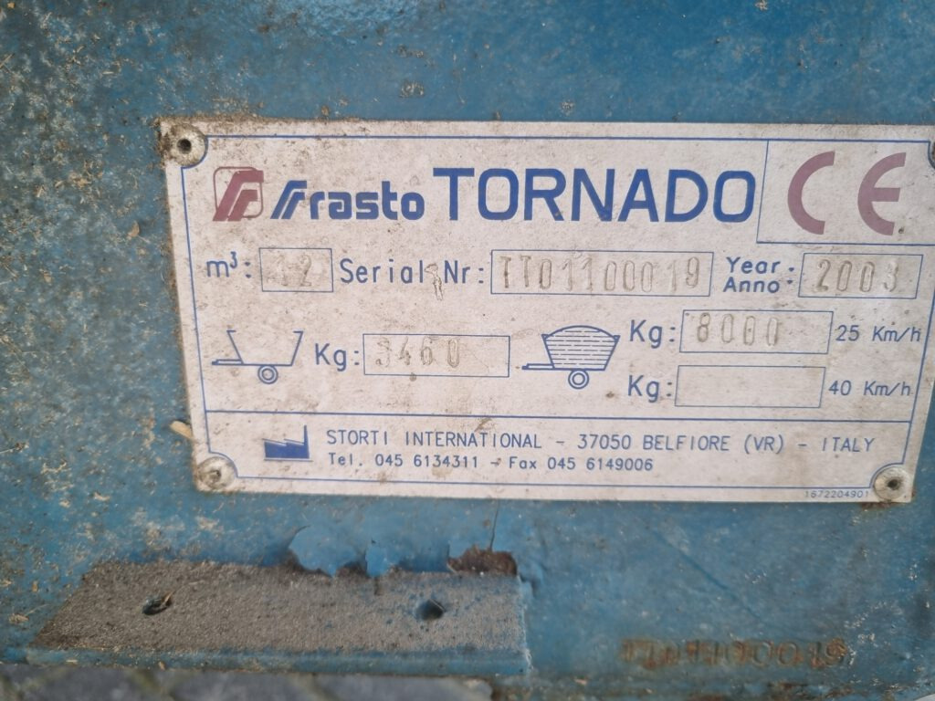 FRASTO Tornado feedwagon 12 m3 - Yem mikseri: fotoğraf 5 FRASTO Tornado feedwagon 12 m3 - Yem mikseri: fotoğraf 5