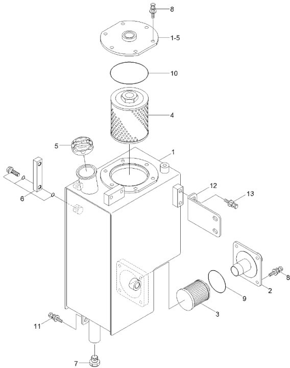 Case 31MJ-01100 - Hidrolik depo - İş makinaları: fotoğraf 1 Case 31MJ-01100 - Hidrolik depo - İş makinaları: fotoğraf 1