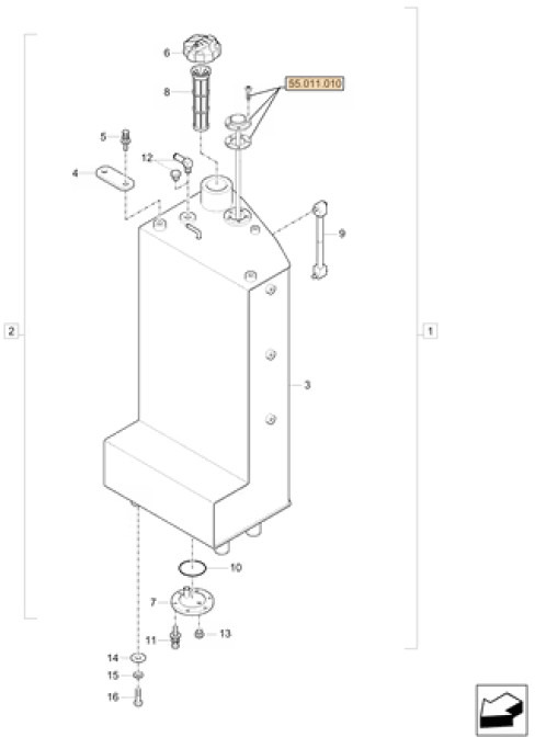 Case 3LML03100 - 3LML03101 - Yakıt tankı - İş makinaları: fotoğraf 1 Case 3LML03100 - 3LML03101 - Yakıt tankı - İş makinaları: fotoğraf 1