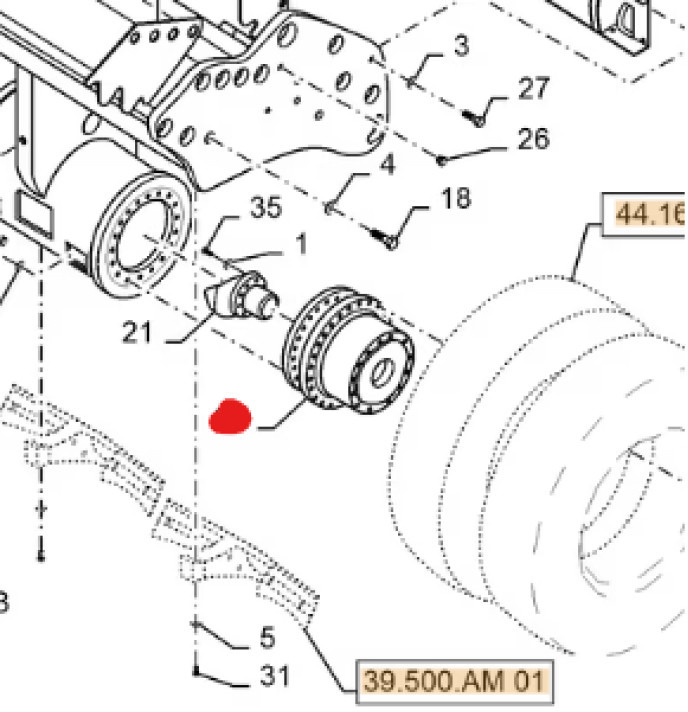Case 48072673 - Yürüyüş motoru - İş makinaları: fotoğraf 1 Case 48072673 - Yürüyüş motoru - İş makinaları: fotoğraf 1