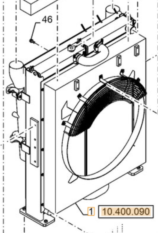 Case KWH12780 - Radyatör - İş makinaları: fotoğraf 2 Case KWH12780 - Radyatör - İş makinaları: fotoğraf 2
