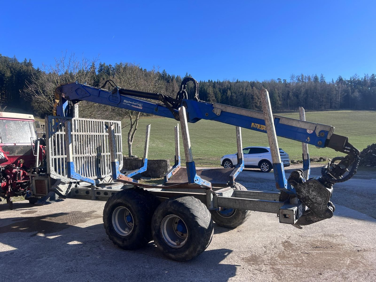 Binderberger RW14 mit Penz BP 8000L Kran - Orman römorku: fotoğraf 5 Binderberger RW14 mit Penz BP 8000L Kran - Orman römorku: fotoğraf 5