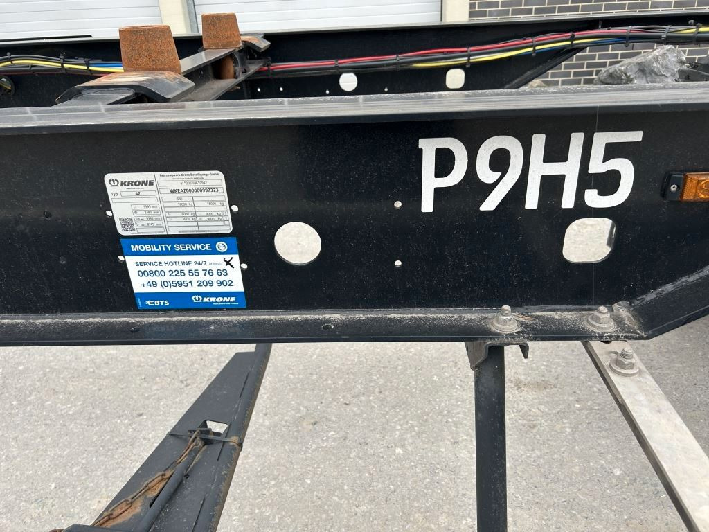Krone 2 Achswechselfahrgestell, Typ: AZW 18 eL3B9 - Konteynır taşıyıcı/ Yedek karoser römork: fotoğraf 3 Krone 2 Achswechselfahrgestell, Typ: AZW 18 eL3B9 - Konteynır taşıyıcı/ Yedek karoser römork: fotoğraf 3