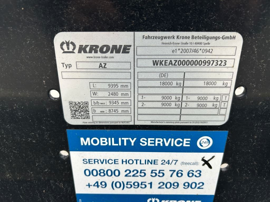 Krone 2 Achswechselfahrgestell, Typ: AZW 18 eL3B9 - Konteynır taşıyıcı/ Yedek karoser römork: fotoğraf 4 Krone 2 Achswechselfahrgestell, Typ: AZW 18 eL3B9 - Konteynır taşıyıcı/ Yedek karoser römork: fotoğraf 4