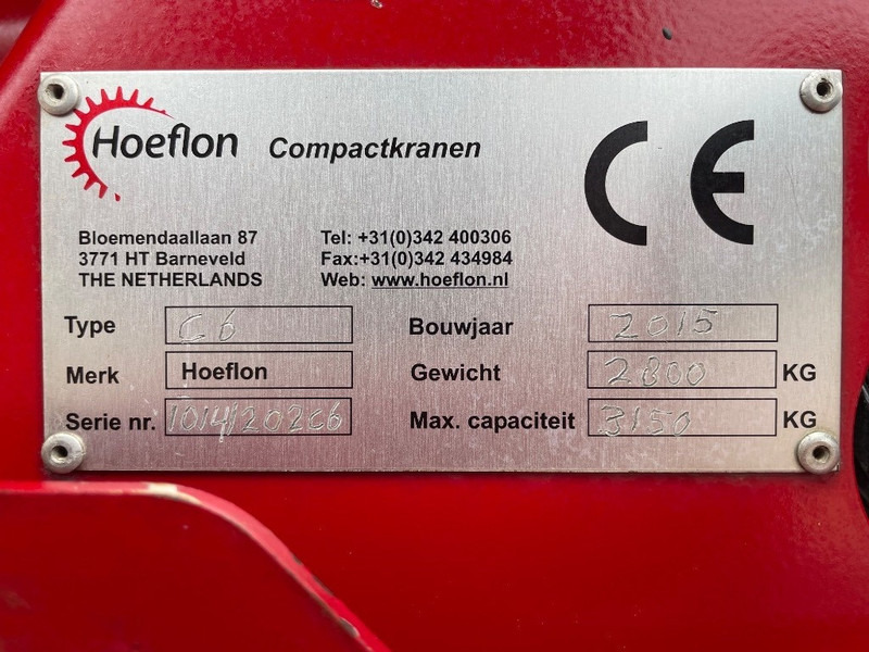 Hoeflon C 6 SOLD - Örümcek vinç: fotoğraf 3 Hoeflon C 6 SOLD - Örümcek vinç: fotoğraf 3