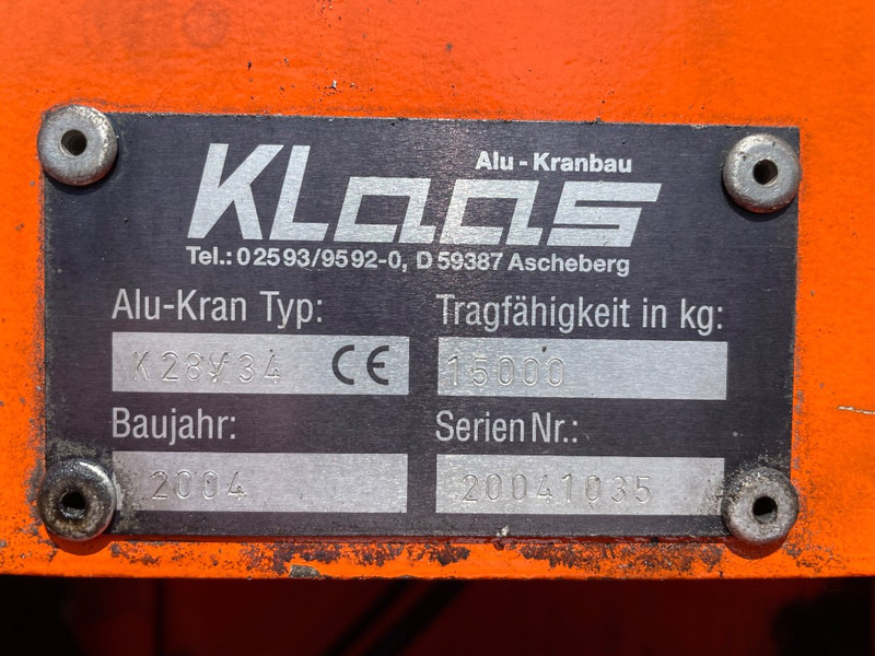 Klaas K 28-34 - All-terrain vinç: fotoğraf 3 Klaas K 28-34 - All-terrain vinç: fotoğraf 3