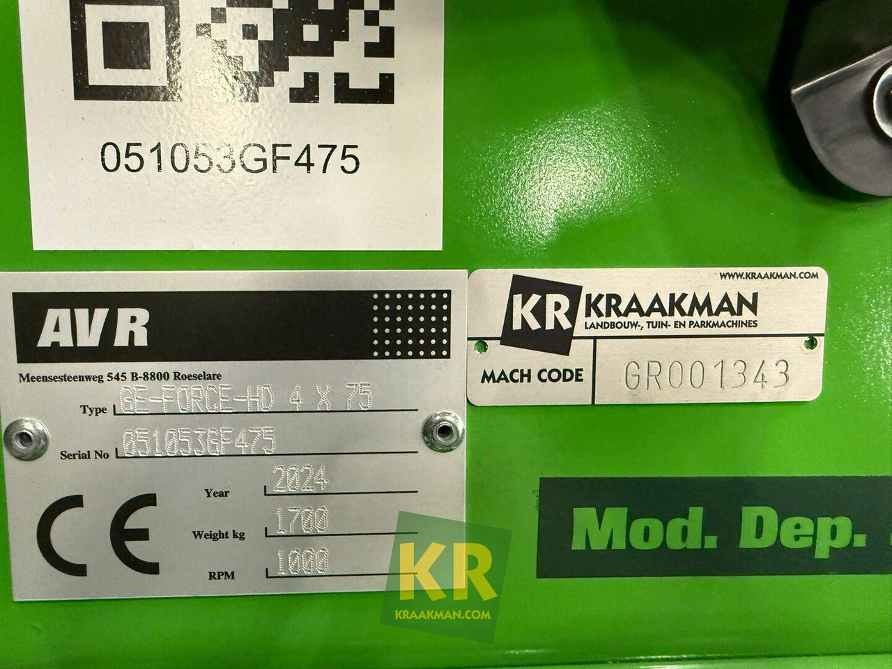 AVR GE Force - Toprak işleme makinesi: fotoğraf 5 AVR GE Force - Toprak işleme makinesi: fotoğraf 5