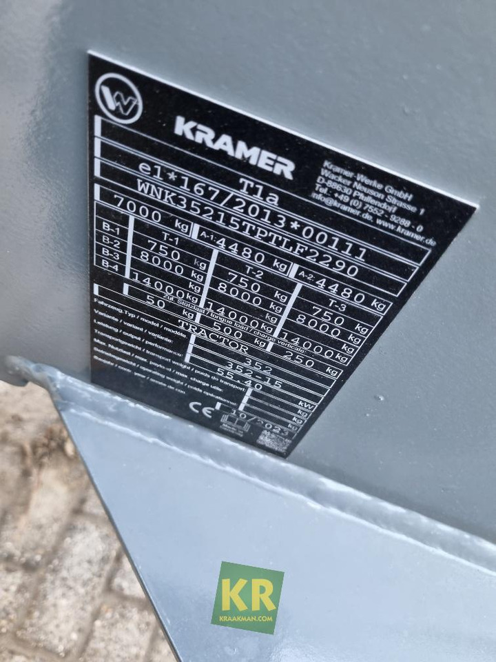 Kramer KL35.8T - Teleskopik tekerlekli yükleyici: fotoğraf 3 Kramer KL35.8T - Teleskopik tekerlekli yükleyici: fotoğraf 3