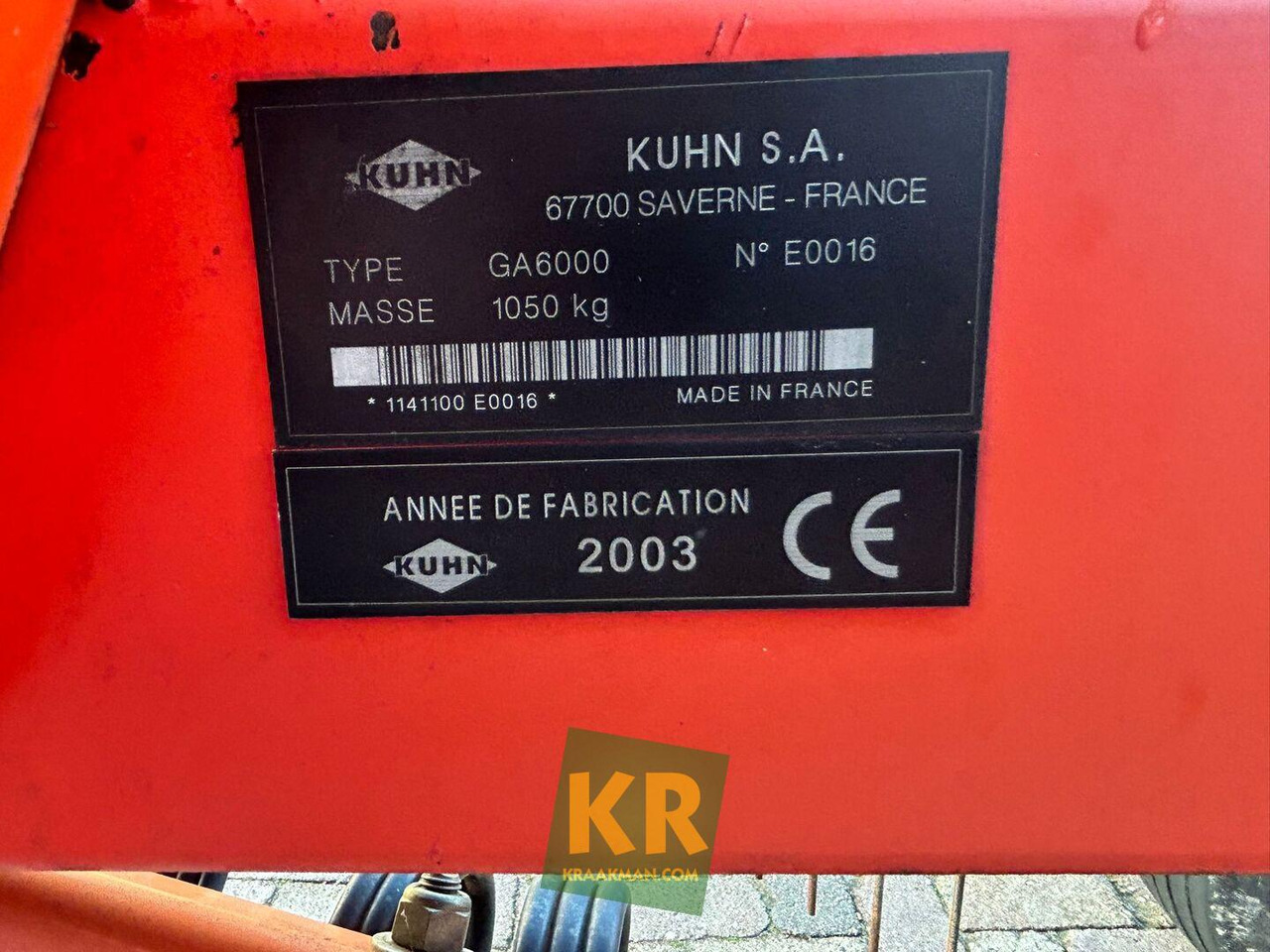 Kuhn GA 6000 - Ot toplama tırmığı: fotoğraf 2 Kuhn GA 6000 - Ot toplama tırmığı: fotoğraf 2