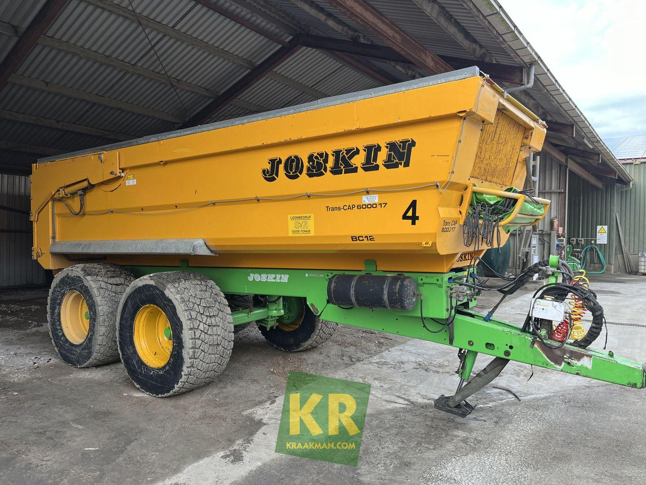 Trans-Cap 6000/17 Joskin - Damperli traktör römorku: fotoğraf 1 Trans-Cap 6000/17 Joskin - Damperli traktör römorku: fotoğraf 1