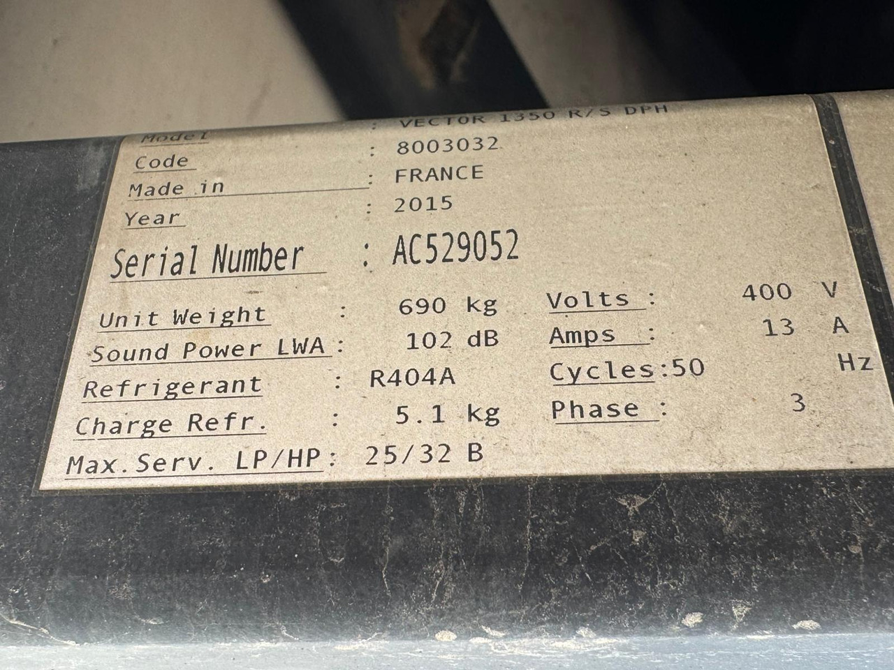 Gray and Adams 2016 Vector 1350 – MJG039 - Frigorifik dorse: fotoğraf 2 Gray and Adams 2016 Vector 1350 – MJG039 - Frigorifik dorse: fotoğraf 2